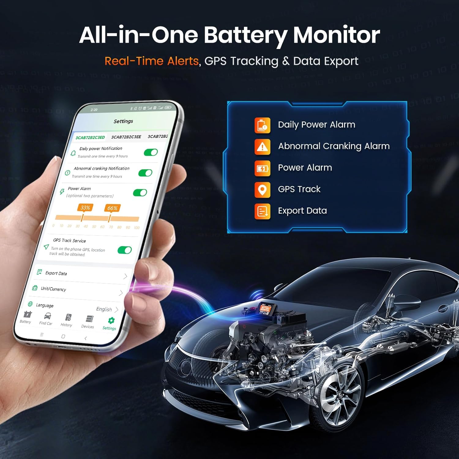 Thumbnail 4 de ANCEL BM300 Pro Battery Monitor 6V/12V/24V