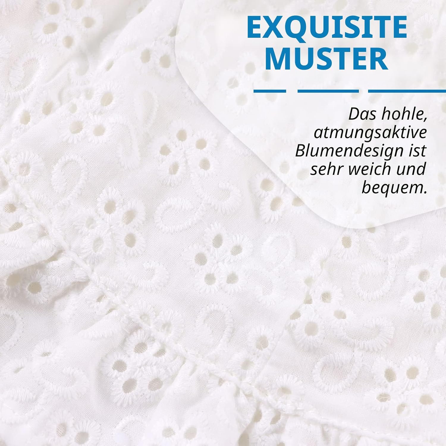 Thumbnail 2 de XIAOHAWANG Sommerhut Baby Mädchen – Baumwoll-Sonnenhut mit Bindebändern