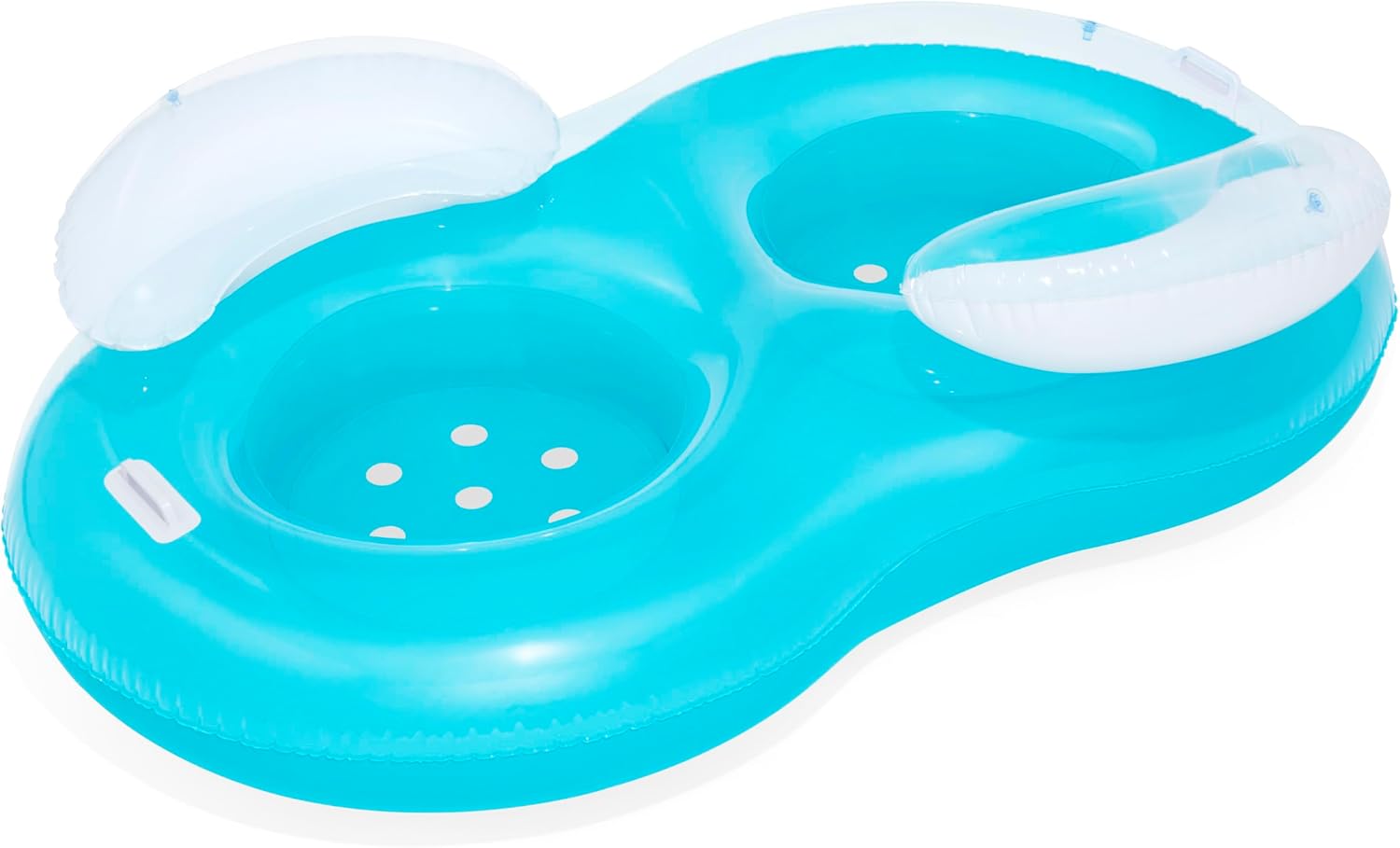 Detalle de Bestway 2-Personen-Schwimmring Cool Comfort mit Rückenlehne – robust, komfortabel und einfach zu nutzen