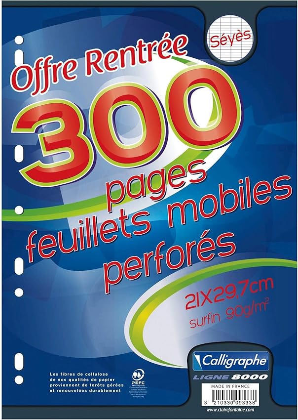 Thumbnail 1 de Calligraphe 9353C Feuillets Mobiles A4 500 pages ⚙️