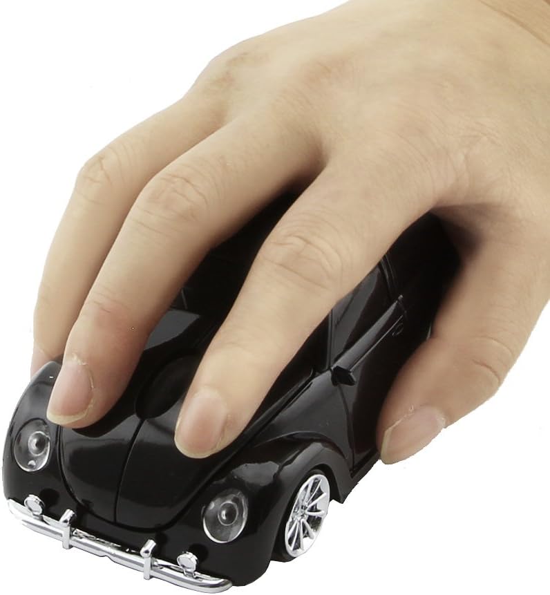 Detalle de elec Space UMCM0010B-B Wireless Car-Shaped Mouse, 1600 DPI, 2.4GHz