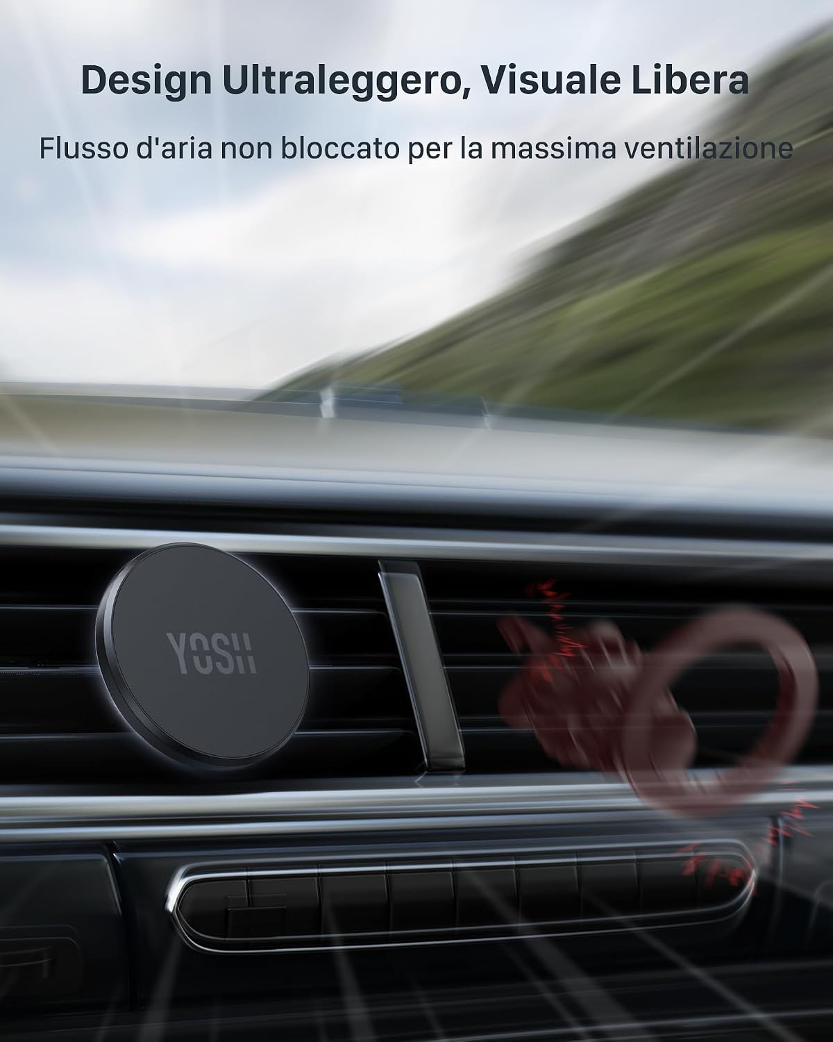Thumbnail 5 de YOSH Porta Cellulare Auto Magnetico MagSafe 35N