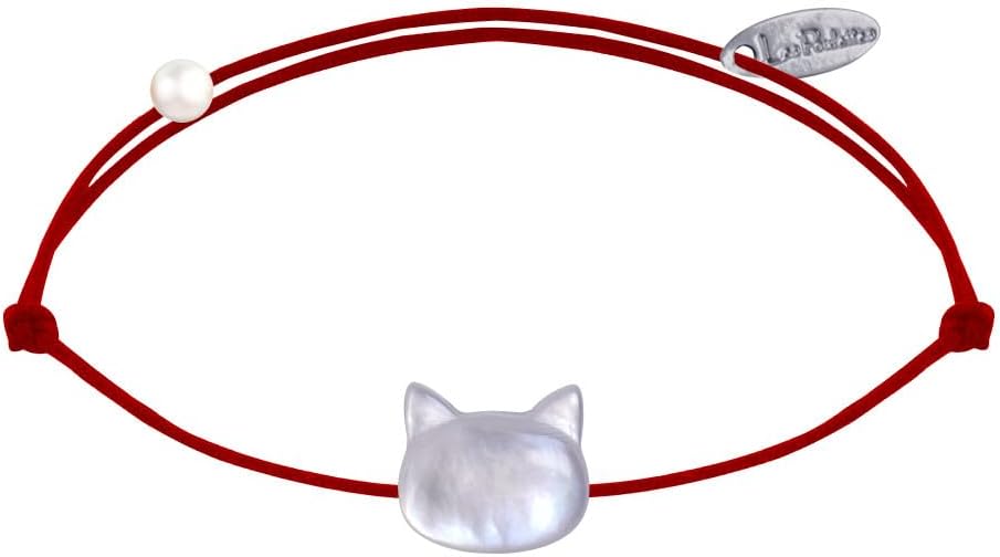 Thumbnail 4 de LES POULETTES BIJOUX Bracciale “Collegamento” con testa di gatto in madreperla