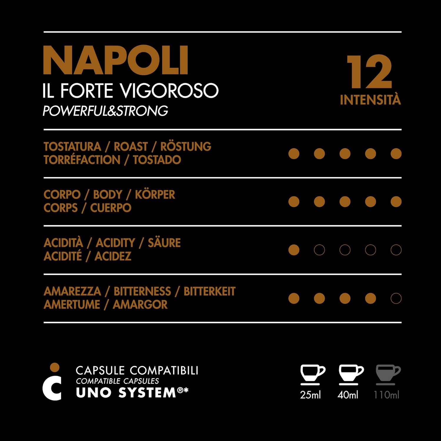 Thumbnail 1 de Il Caffè Italiano Capsule Uno System Napoli compatibili – 100 capsule, aroma forte e vigoroso