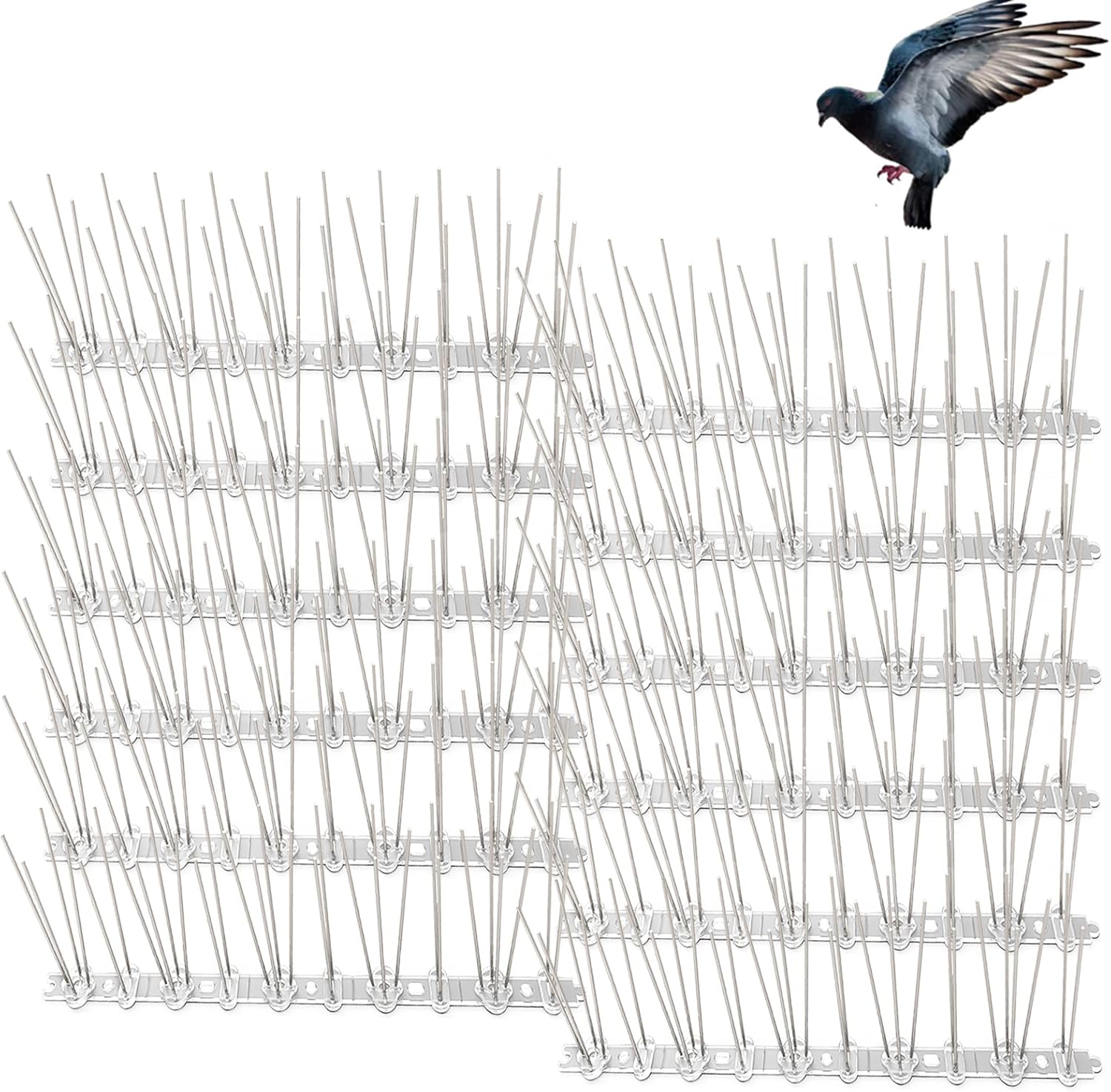 Thumbnail 5 de 8Pcs Bird Spikes, Pigeon Spikes Kit Cover 2M – Humane Bird Deterrent for Gardens, Balconies and Roofs