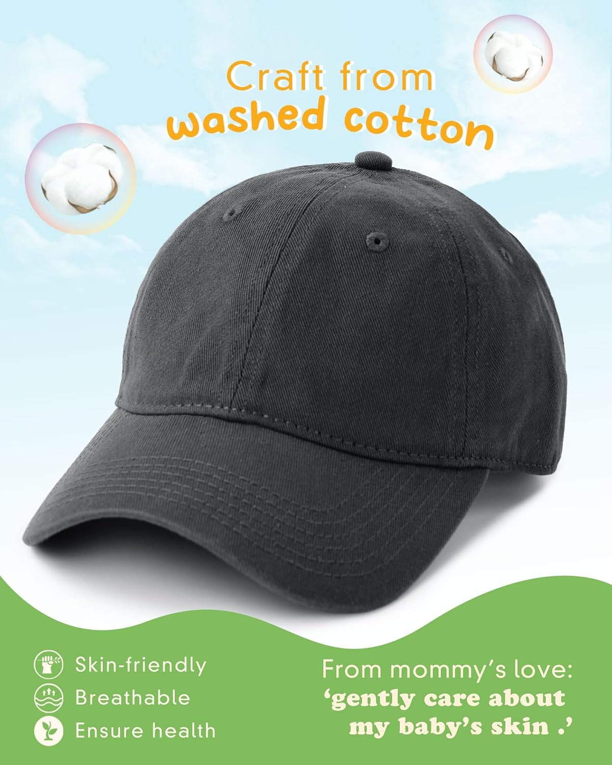 Thumbnail 1 de FURTALK Basecap für Kinder – UV-Schutz, 100% Baumwolle, verstellbar