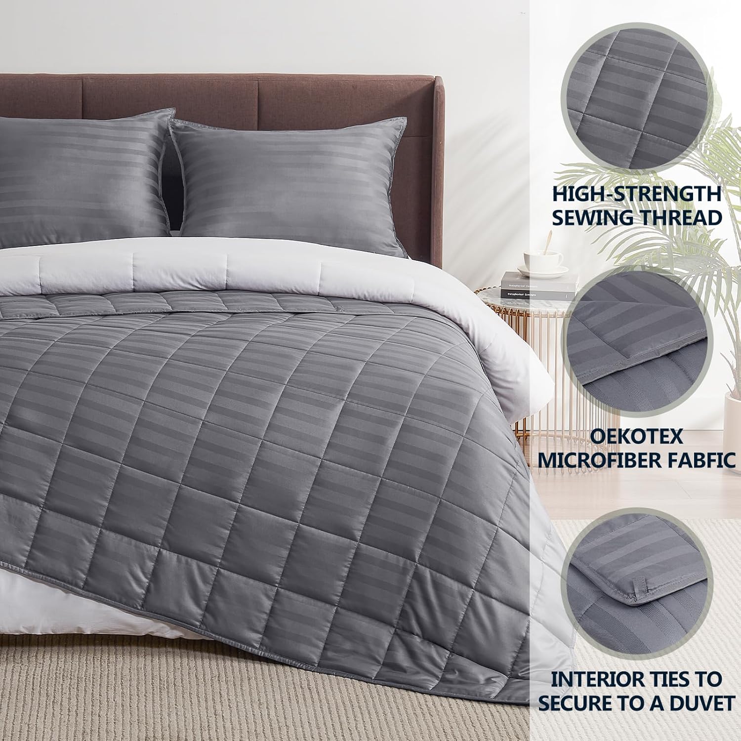 Thumbnail 2 de Anfie Weighted Blanket Queen Size (60x80, 20lbs) — Ultra Soft, Cooling, and Machine Washable