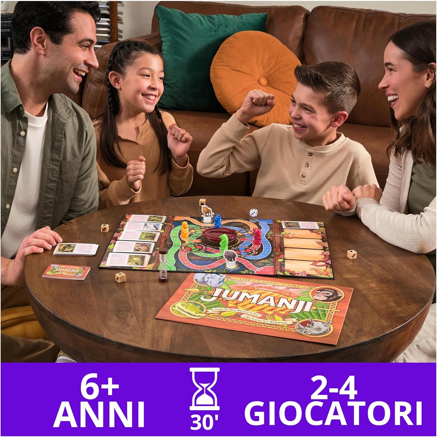 Detalle de Jumanji Il Gioco di Editrice Giochi: avventura familiare per bambini dai 6 anni in su