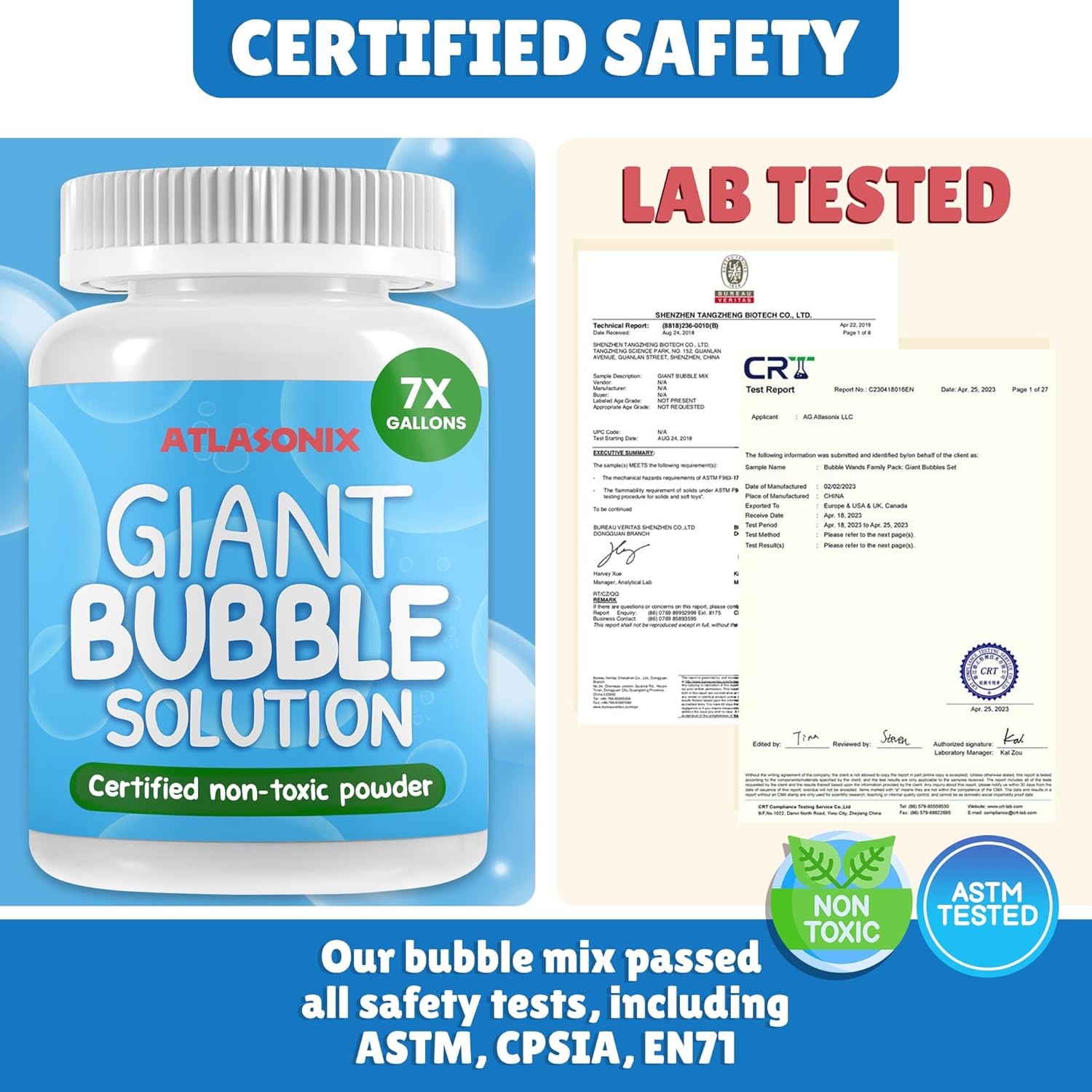 Detalle de Giant Bubble Solution Bubble Mix Powder (Makes 7 Gallons) — Kids Bubble Wands Bubble Soap Mix