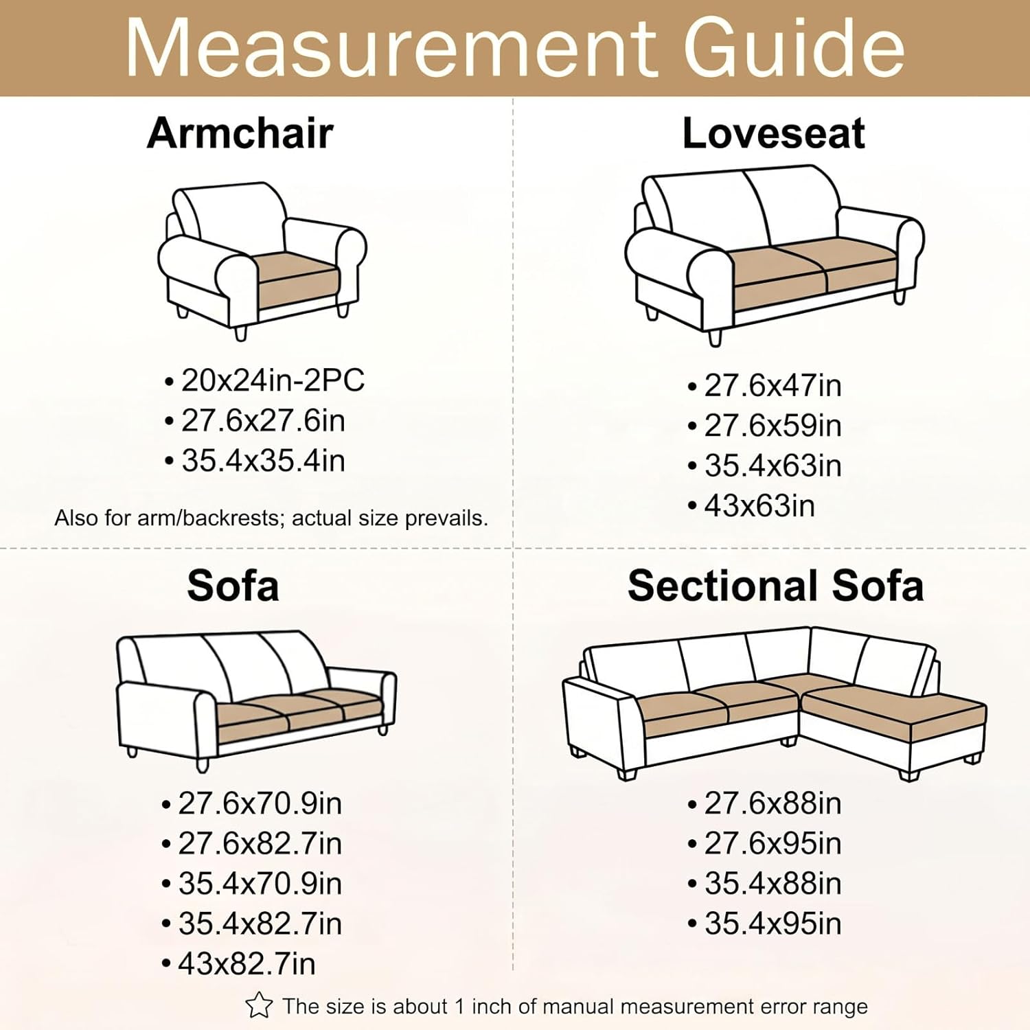 Thumbnail 4 de hyha Couch Cover 27.6" x 59" sofa protector ๐