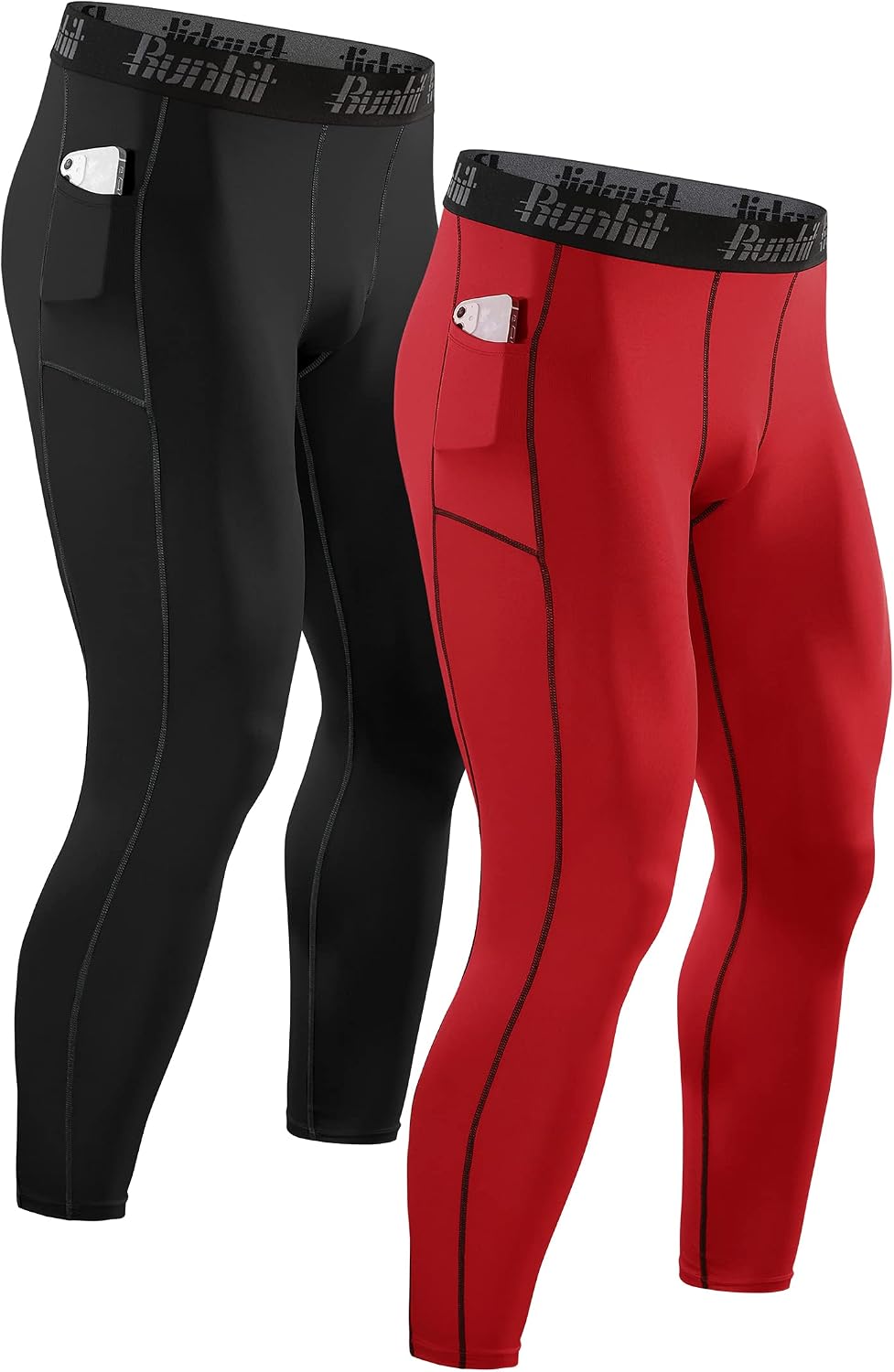 Detalle 2 de Runhit Men’s Running Leggings for Sports Tights