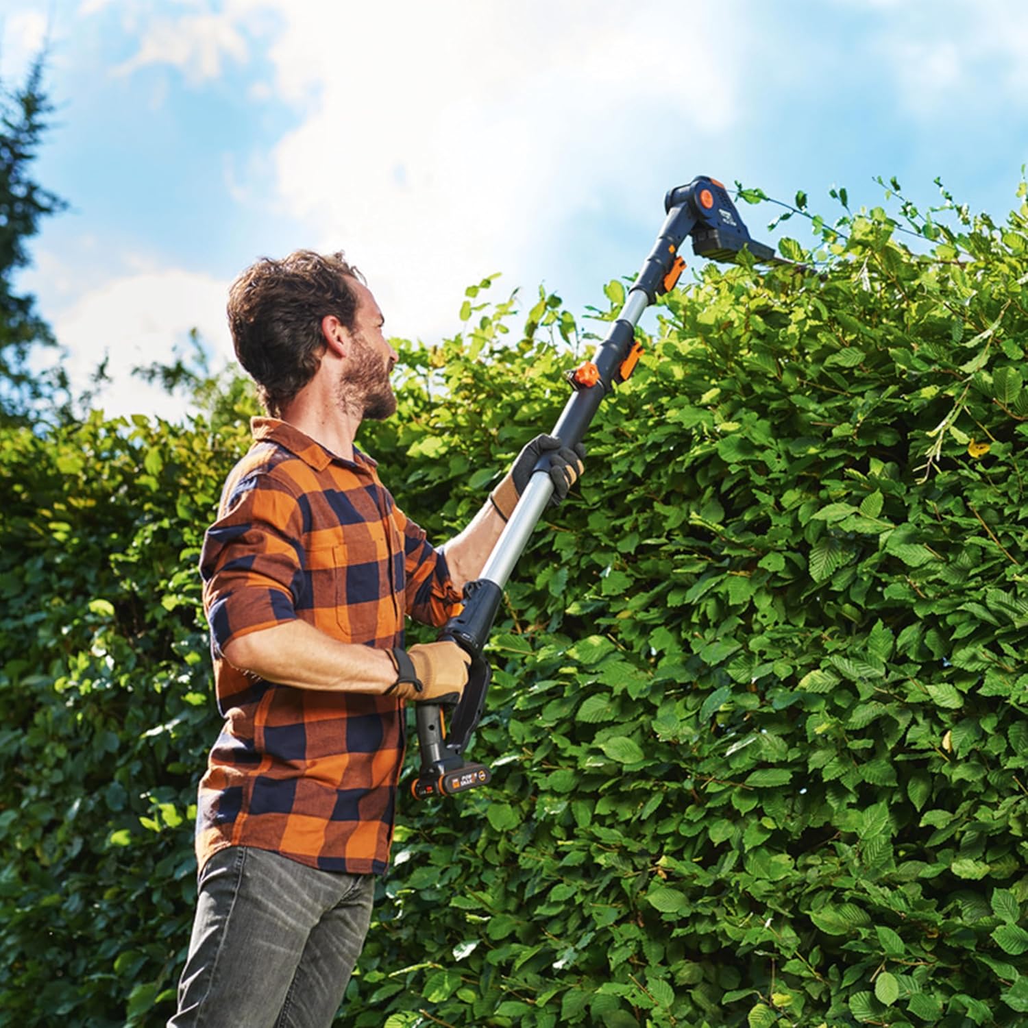 Thumbnail 4 de WORX WG252E.9 Akku-Teleskop-Heckenschere – 45 cm Schnittbreite, bis 3,20 m Höhe, PowerShare kompatibel