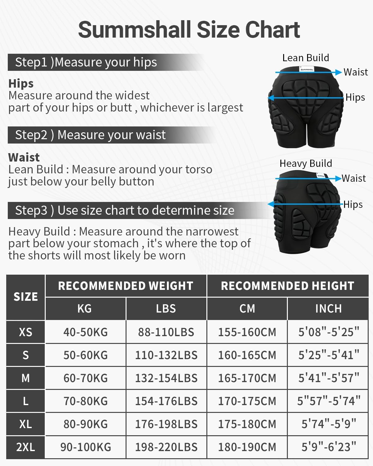 Thumbnail 6 de Summshall Padded Shorts with 20 mm EVA Hip and Tailbone Padding