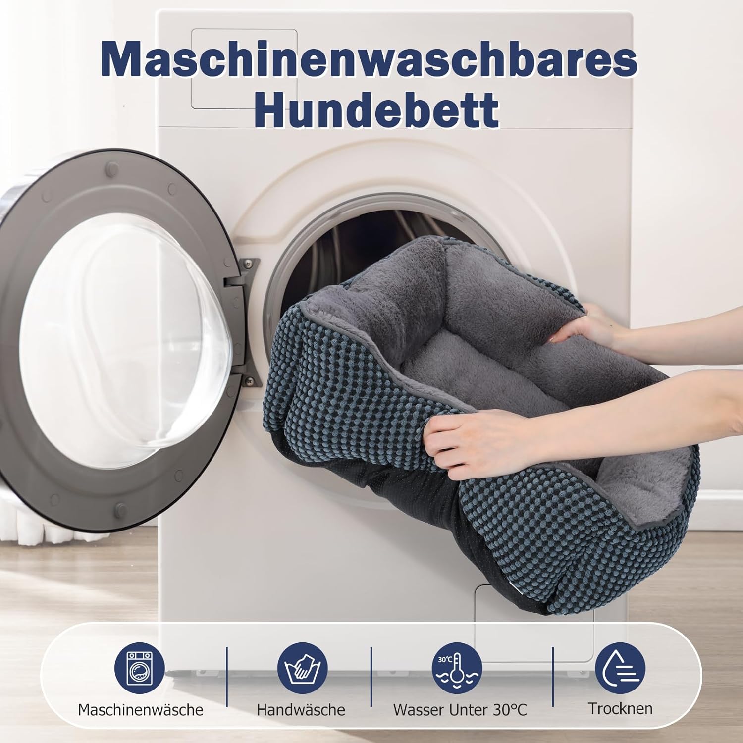 Thumbnail 5 de FURTIME Cuccia Cane Interno taglia grande 89x63x23 cm lavabile antiscivolo