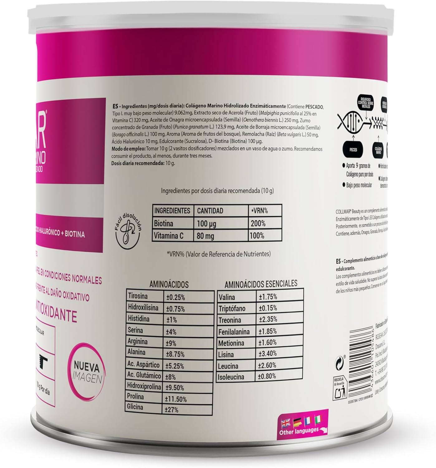 Thumbnail 5 de DRASANVI COLLMAR BEAUTY Colágeno & Ácido Hialurónico 🍇 