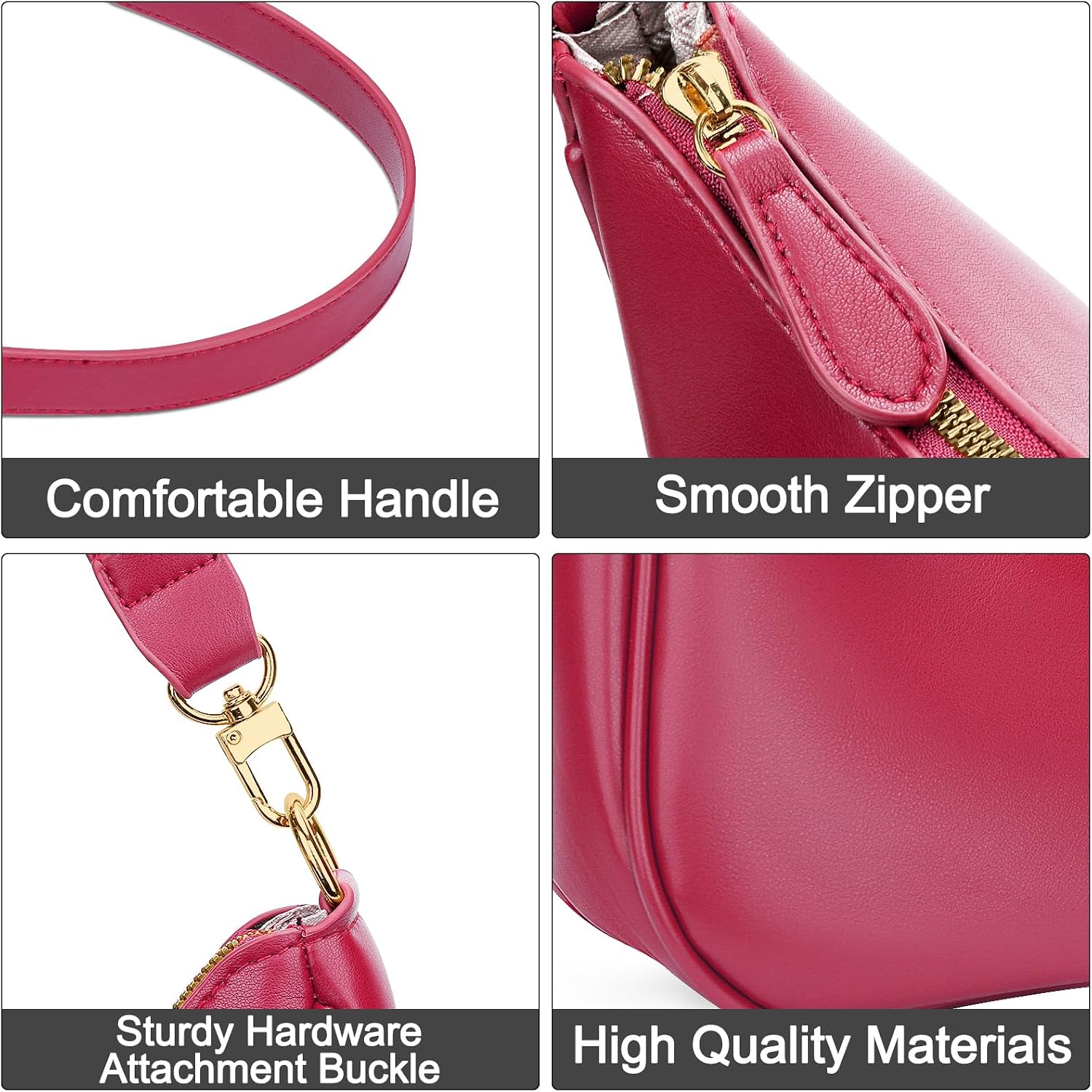 Detalle de KKXIU Shoulder Bag for Women: Cute Hobo Purse with Versatile Straps