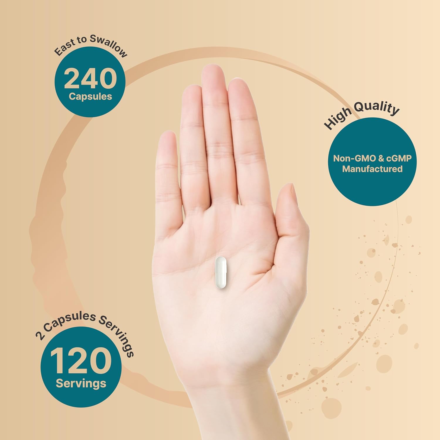 Detalle 1 de NatureBell Magnesium Glycinate Capsules 240 Count