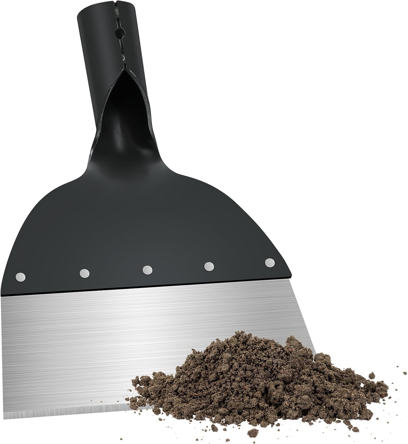 Detalle de OFFCUP Pala per la pulizia del giardino da 20 cm in acciaio, multifunzionale per diserbo e lavori all’aperto