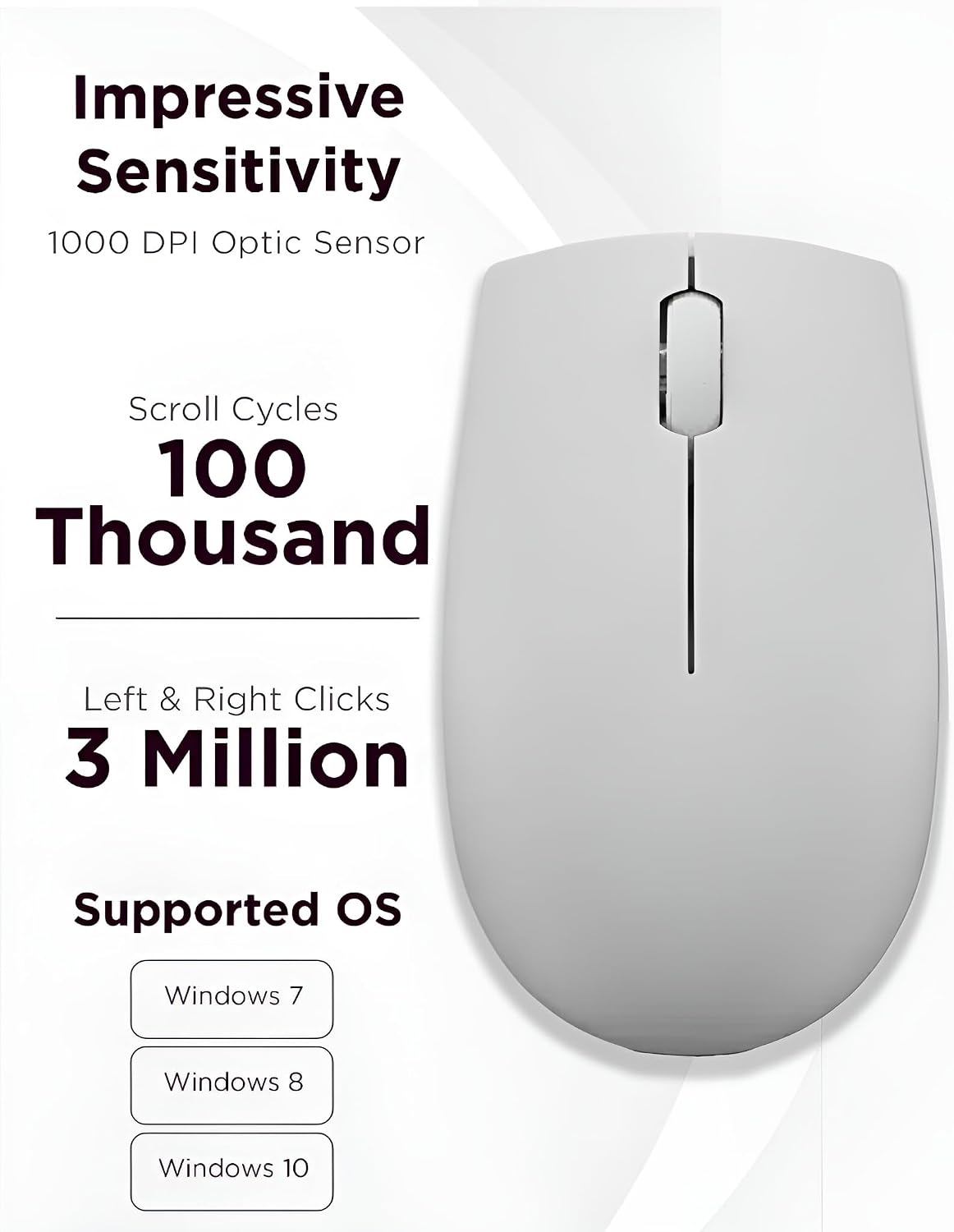 Thumbnail 4 de Lenovo 300 Wireless Compact Mouse with battery 🖱