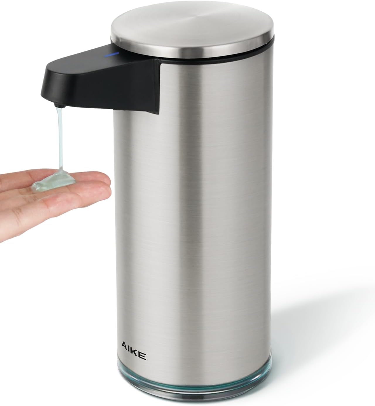 Detalle de AIKE SensePro automatischer Seifenspender aus Edelstahl (380 ml), berührungslos mit USB-C-Laden