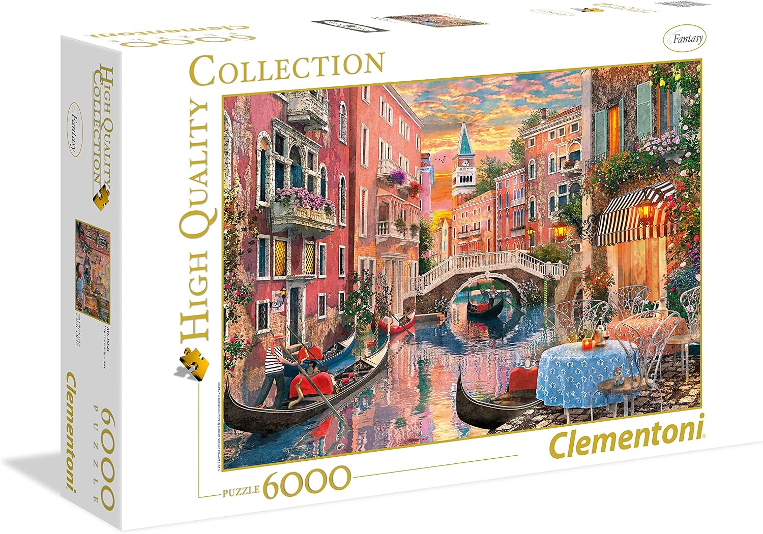 Detalle de Clementoni 36524 „Venedig bei Sonnenuntergang“ Puzzle mit 6000 Teilen (ab 14 Jahren)