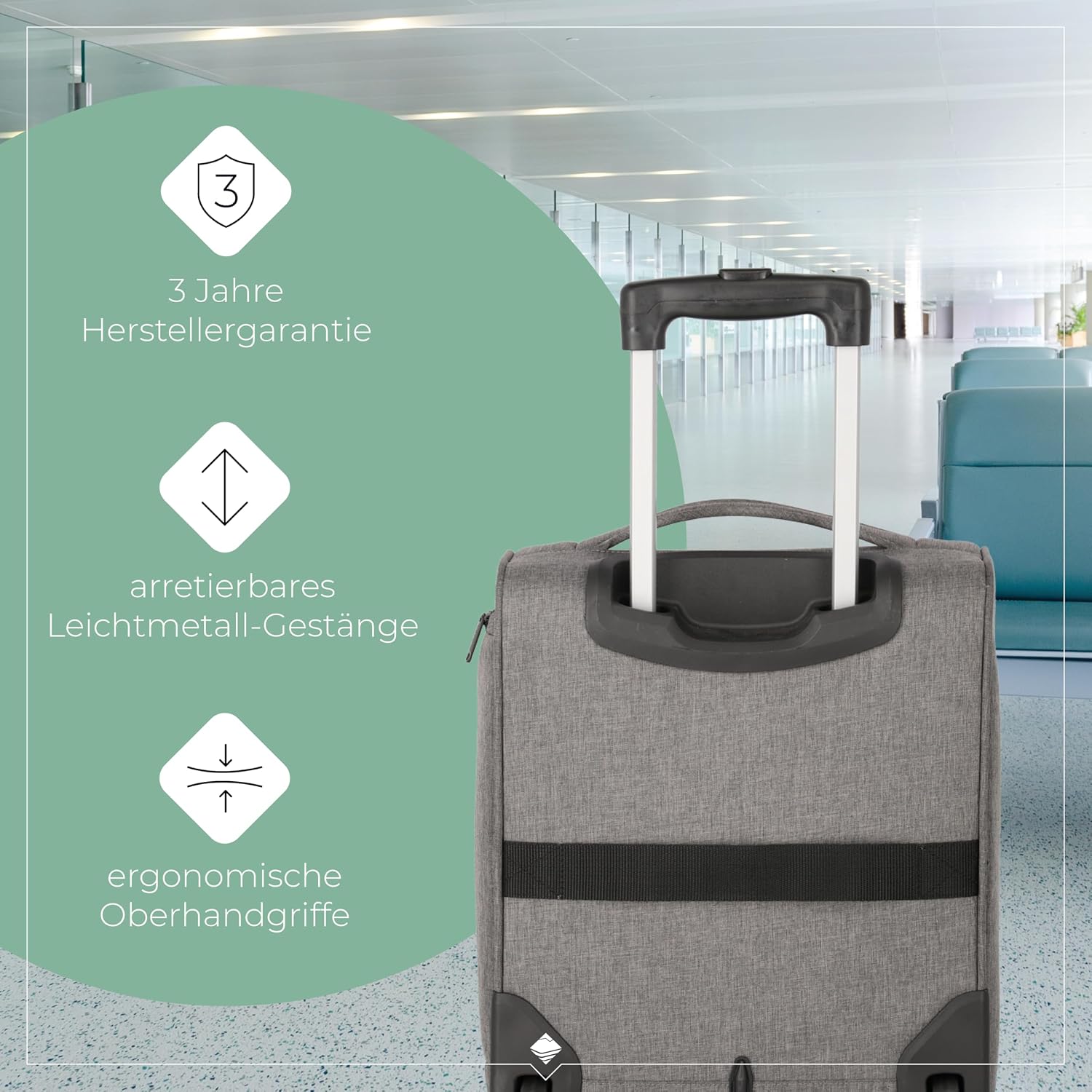 Thumbnail 5 de Travelite Underseat Koffer 43 cm – Leichtes Handgepäck mit Liquids Bag, 28 Liter, 2 Rollen