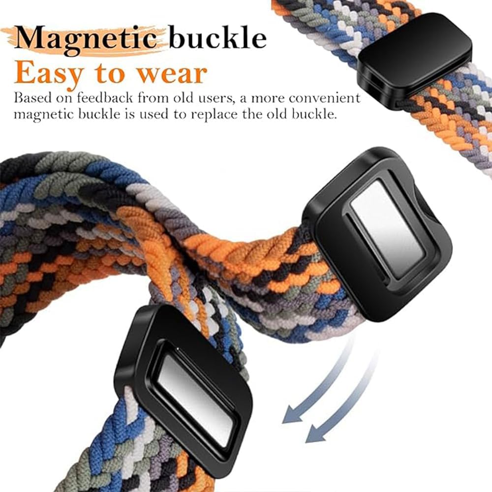 Thumbnail 2 de Magnetic 18mm Nylon Watch Strap with Magnetic Clasp (Magnetic Watch Strap) for Garmin and Huawei watches