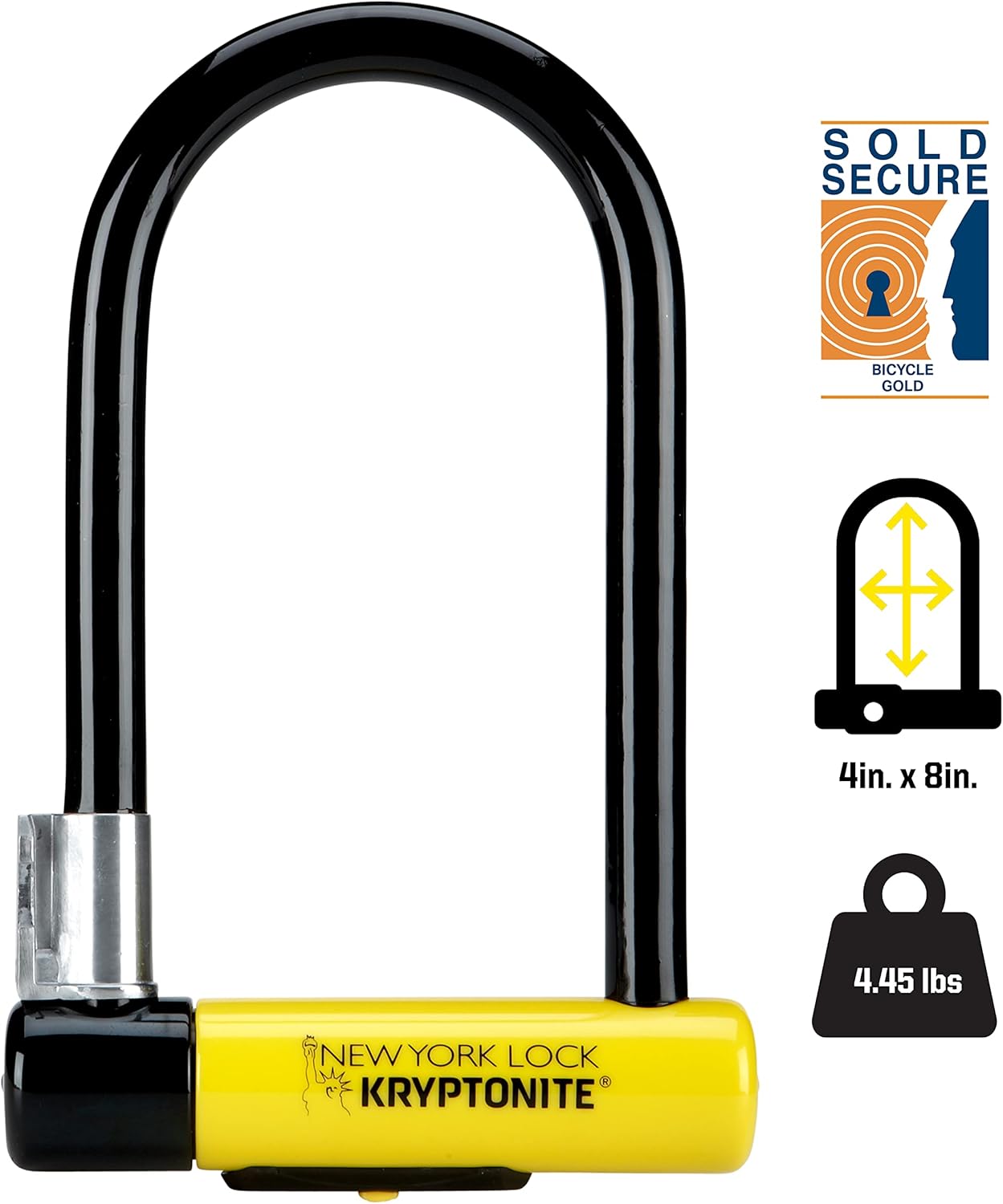 Thumbnail 2 de Kryptonite New York Standard Bike U-Lock: Heavy-Duty 16mm Shackle for High-Value Security
