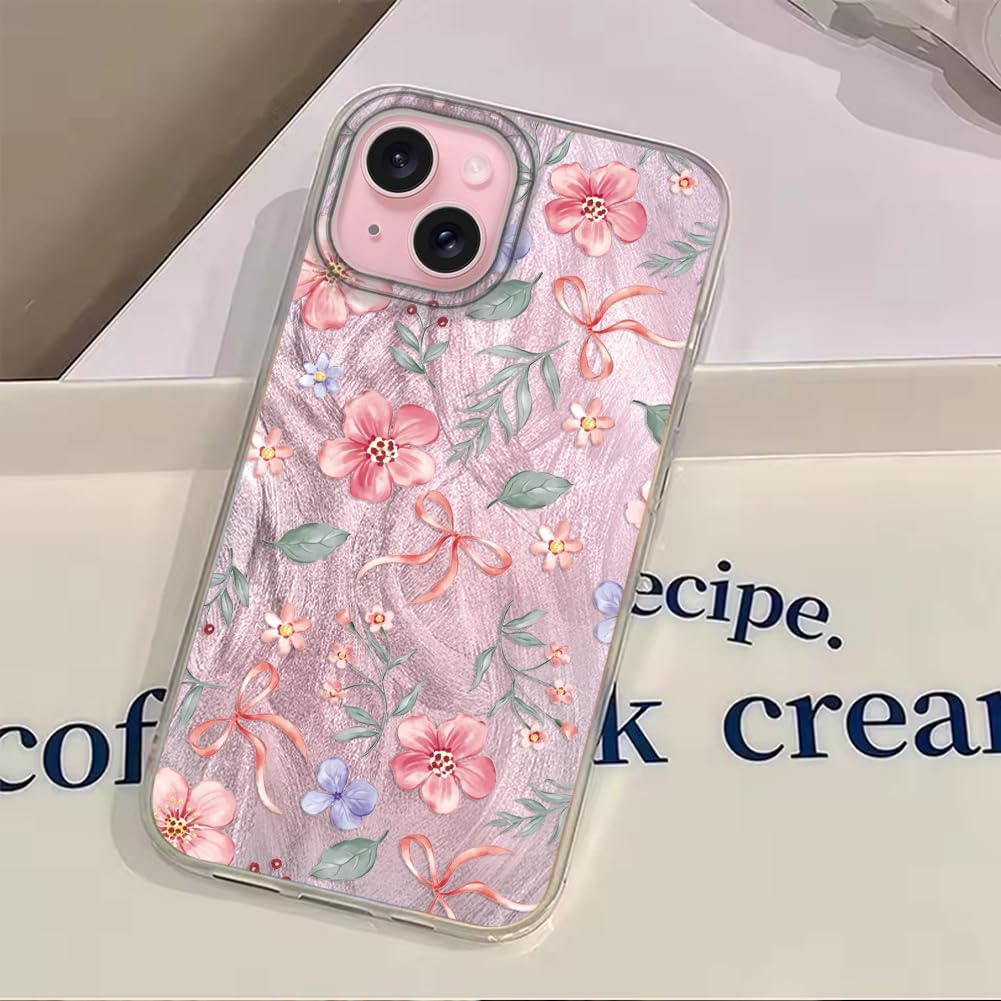 Thumbnail 6 de Tedyhulle Hülle für iPhone 13/14 – Rosa Blüten Muster, Dünn & Stoßfest aus TPU