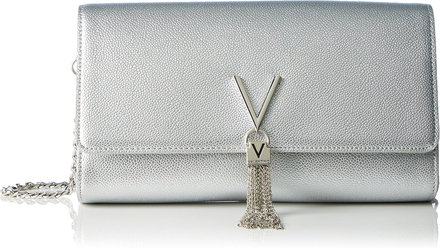 Detalle 2 de Valentino Divina Clutch plata 1 unidad