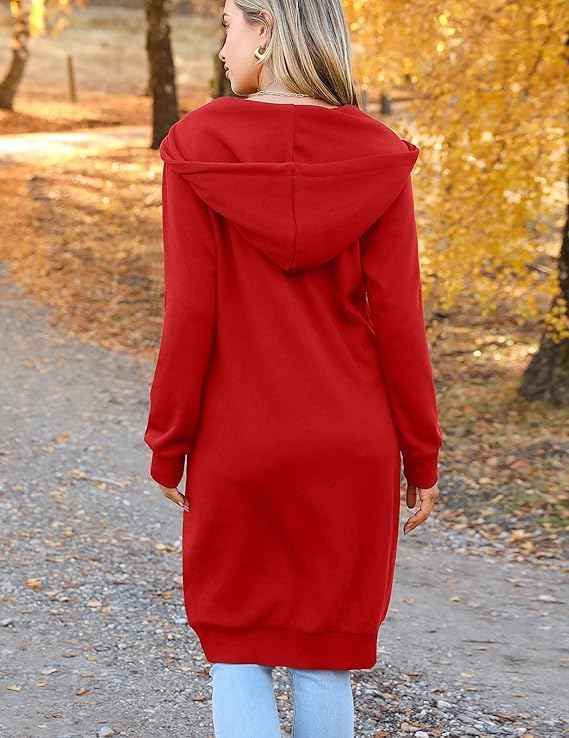 Detalle 2 de Zeagoo Zip Up Hoodie Jacket, Oversized Fleece