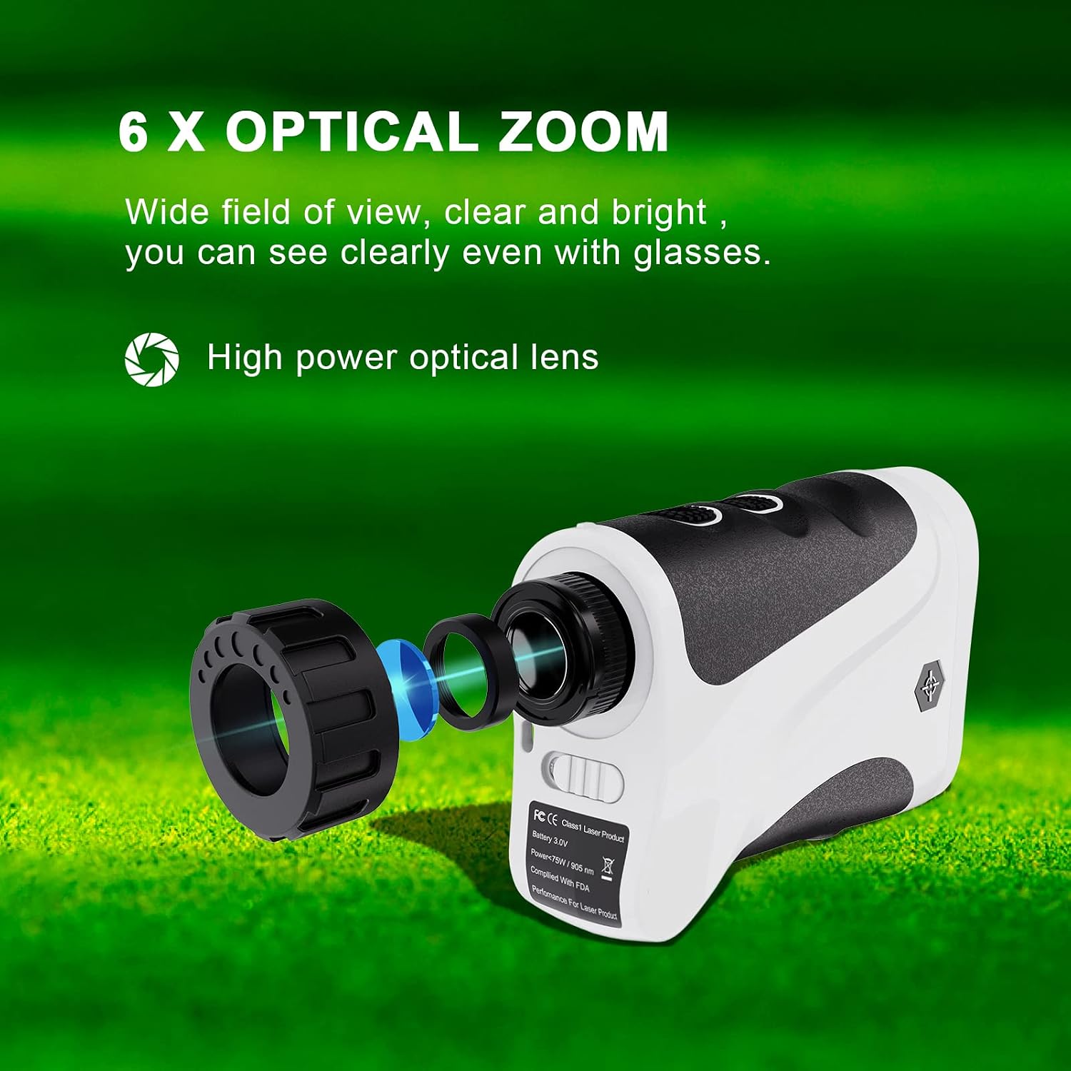 Detalle de PeakPulse Golf Rangefinder 656 Yards (6x) with Flag-Lock and Vibration