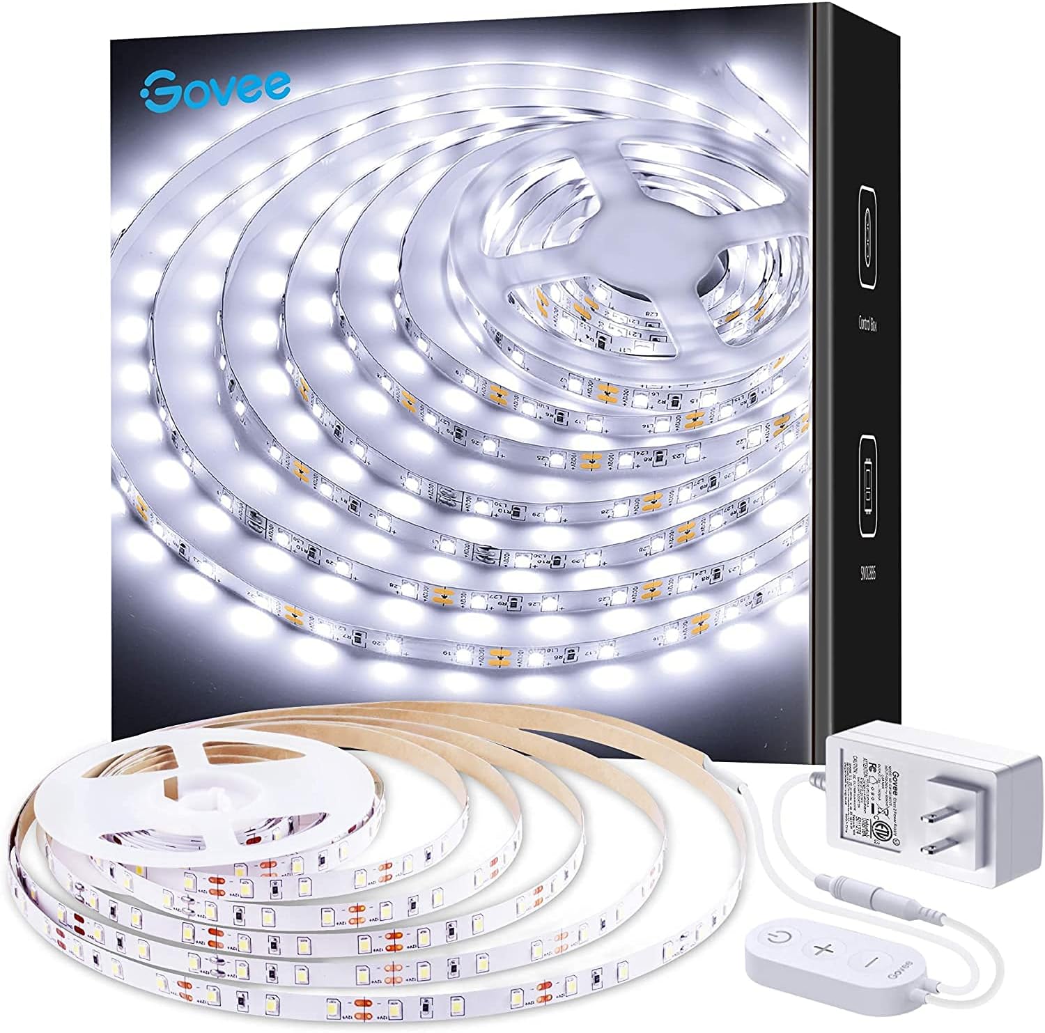 Detalle de Govee H6150 LED Light Strip, 16.4 ft, 6500K Daylight White, Dimmable