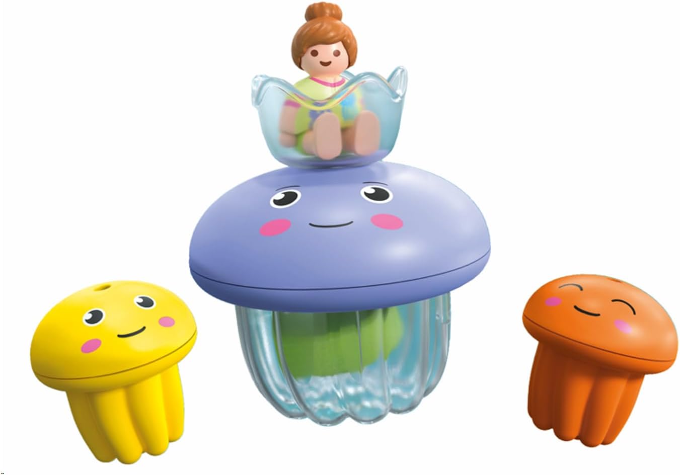 Detalle 2 de Bunte Quallenfamilie – Badespaß mit sicherem Spielzeug für Kleinkinder