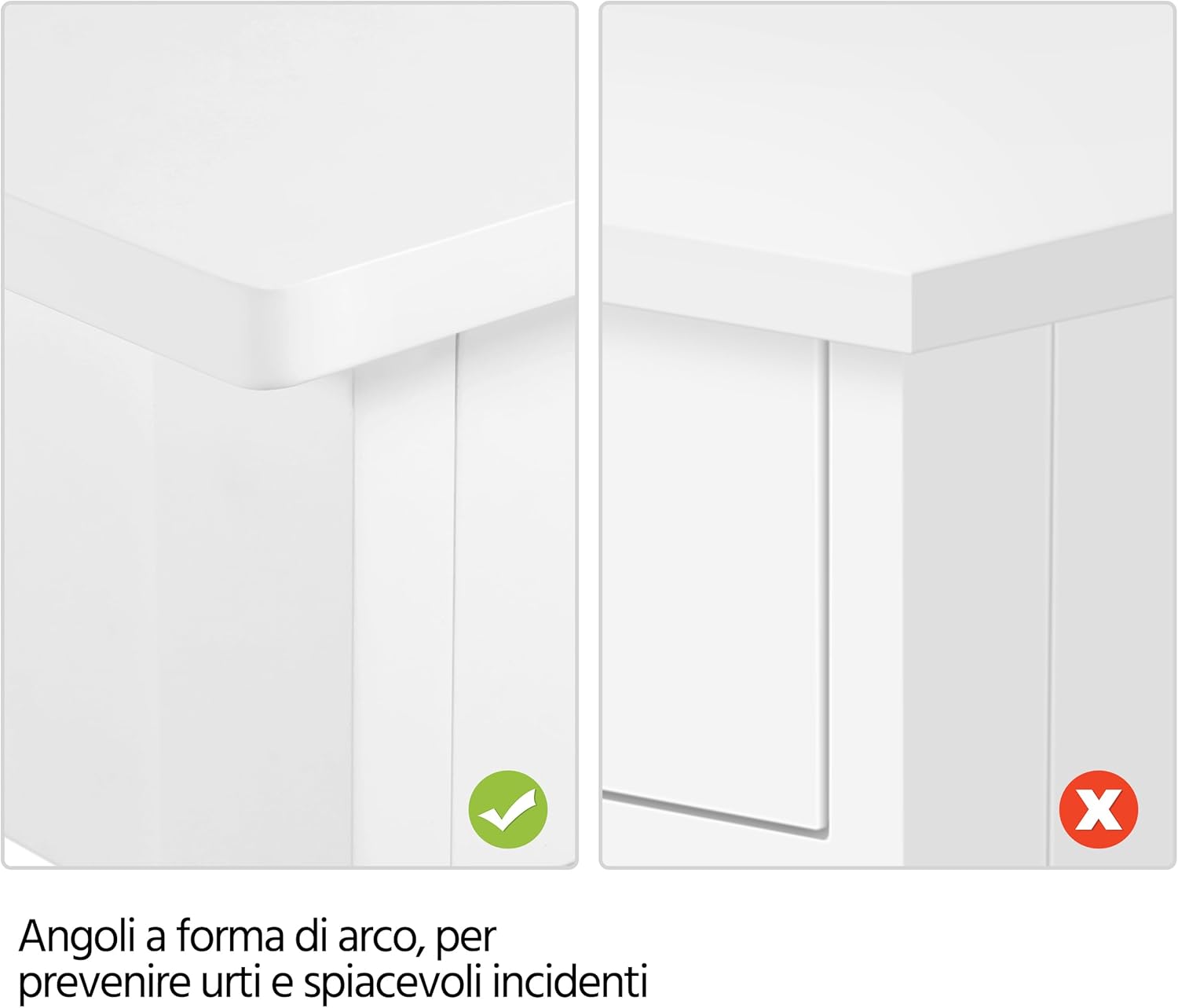 Thumbnail 5 de Yaheetech Tavolo Consolle Vintage Mobile da Ingresso in MDF e Ferro con Ripiani e Cassetti – 30 x 80 x 100 cm