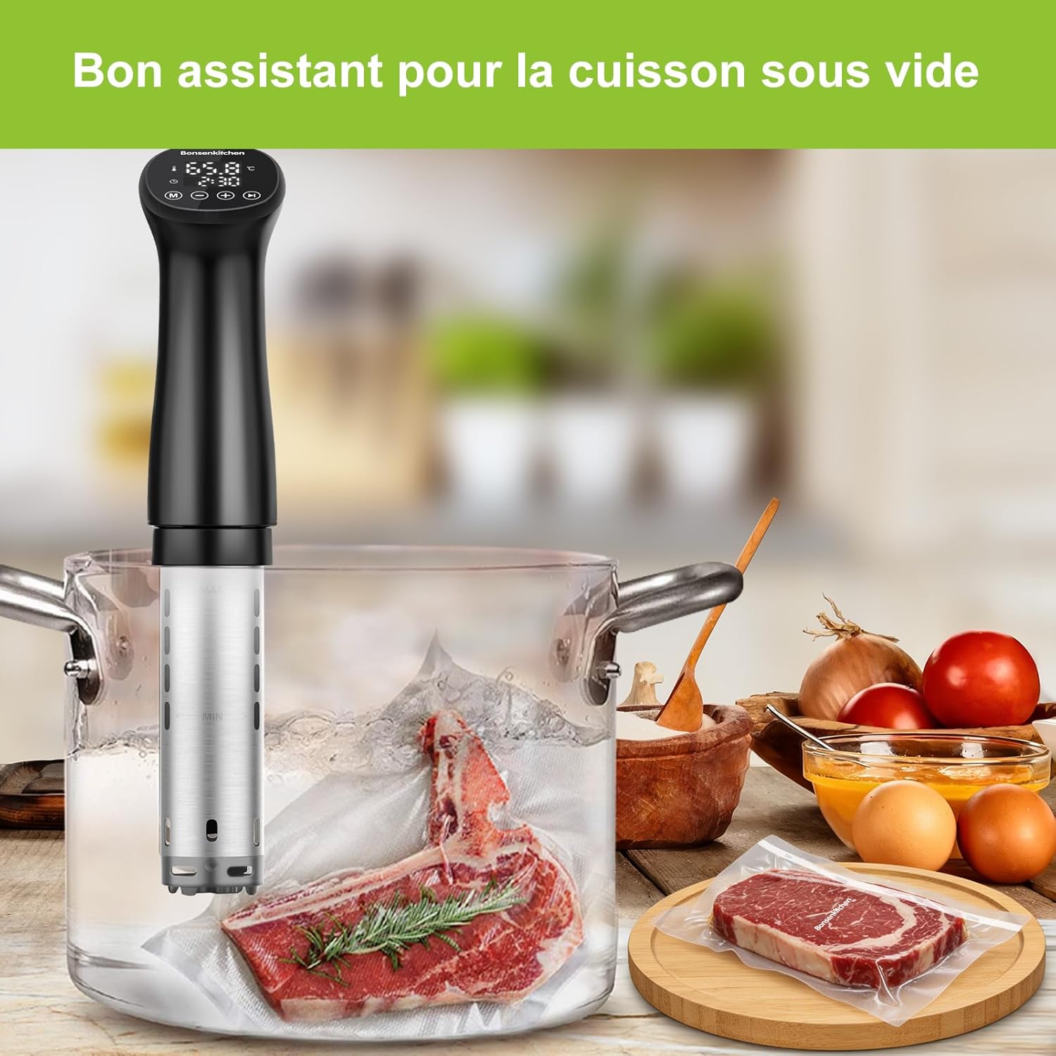 Thumbnail 6 de Bonsenkitchen VB3207 sacs sous vide 28 cm 🥡