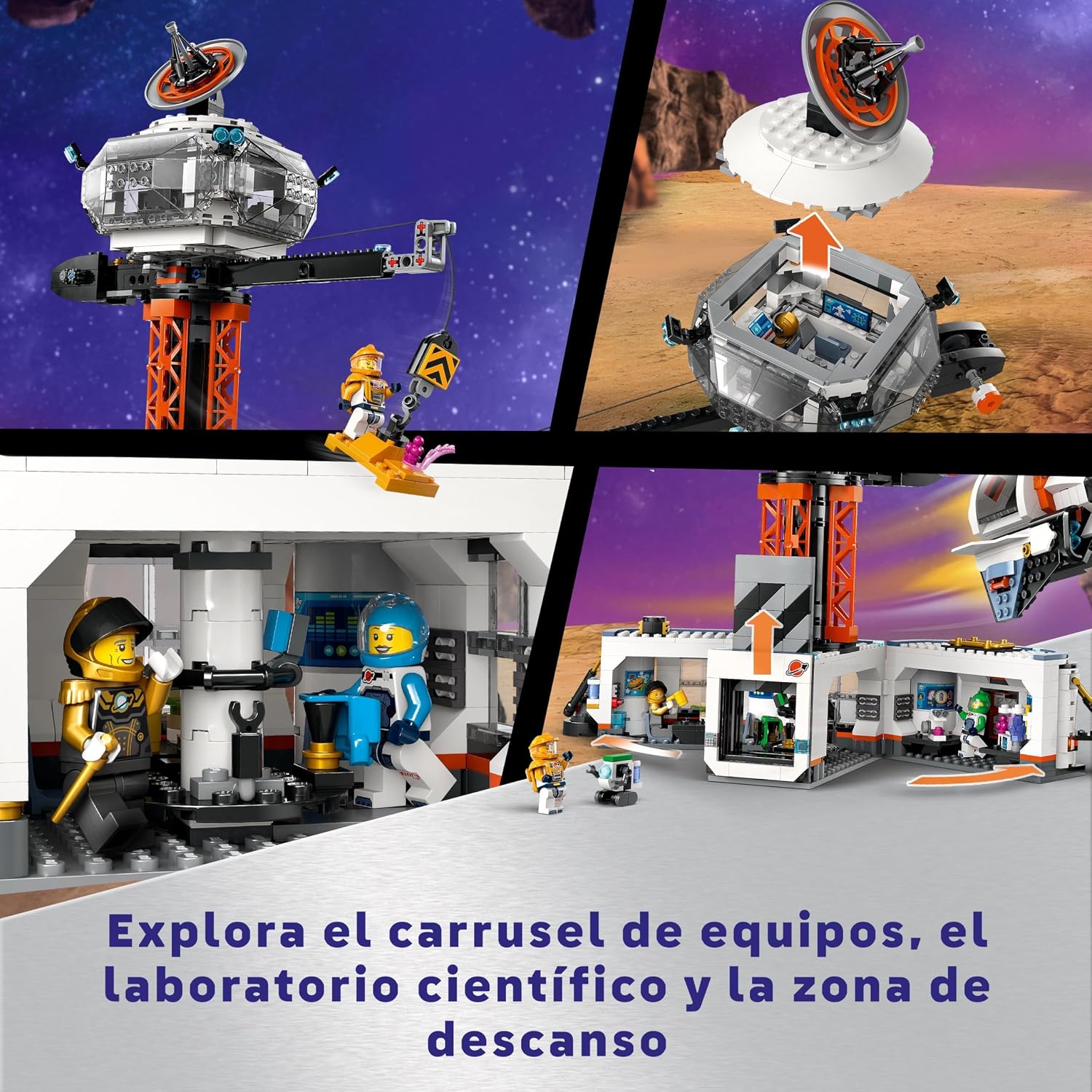 Thumbnail 3 de LEGO City Base Espacial 🚀 Plataforma de Lanzamiento y Minifiguras