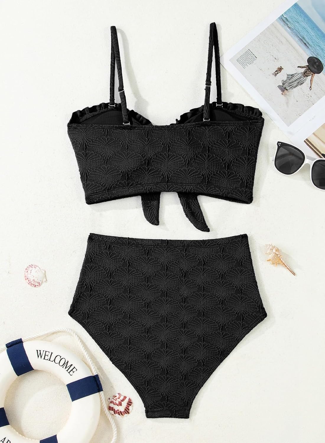 Thumbnail 3 de Seashell Textured Knotted Bikini Set 2026