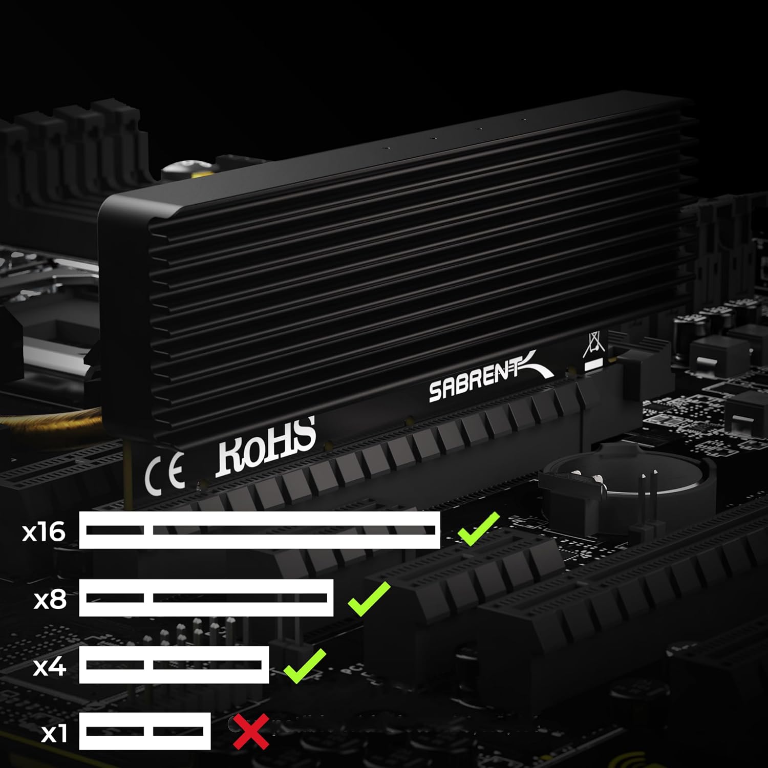 Thumbnail 5 de SABRENT M.2 NVMe to PCIe Adapter 16TB