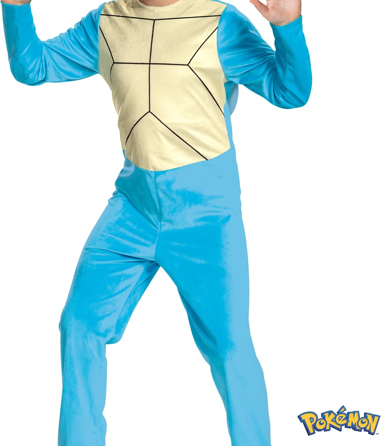 Detalle 1 de Disguise Squirtle-kostuum voor kinderen met blauwe jumpsuit en hoofddeksel