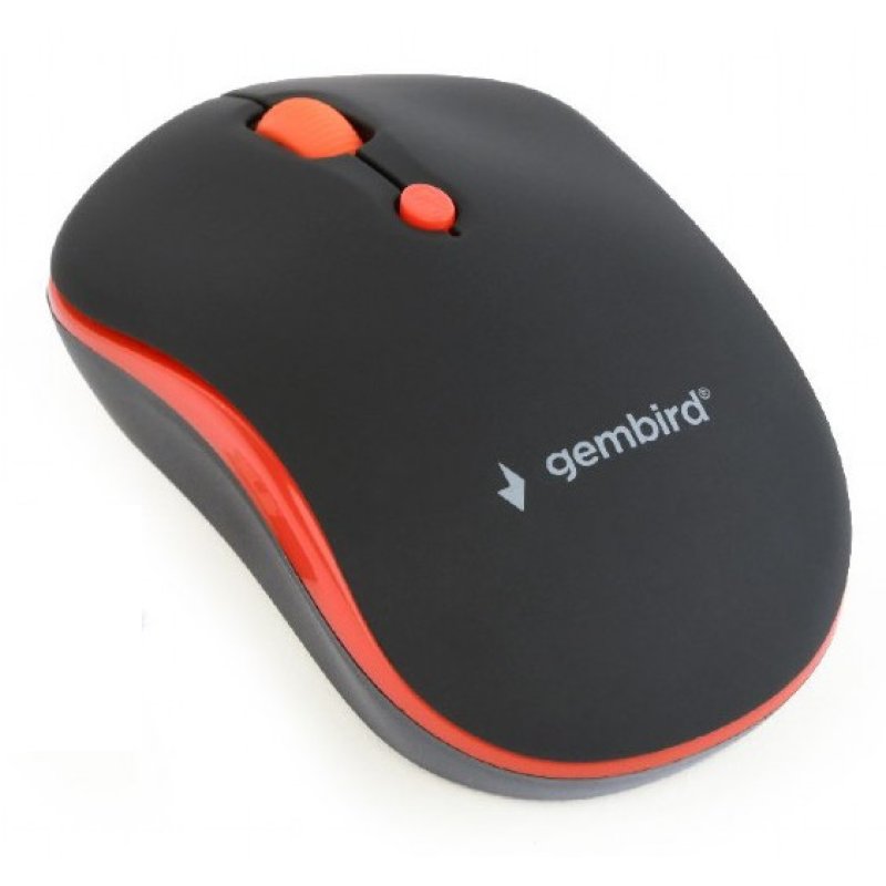 Detalle de Gembird MUSW-4B-03-R Ratón Óptico Inalámbrico 1600 DPI Negro