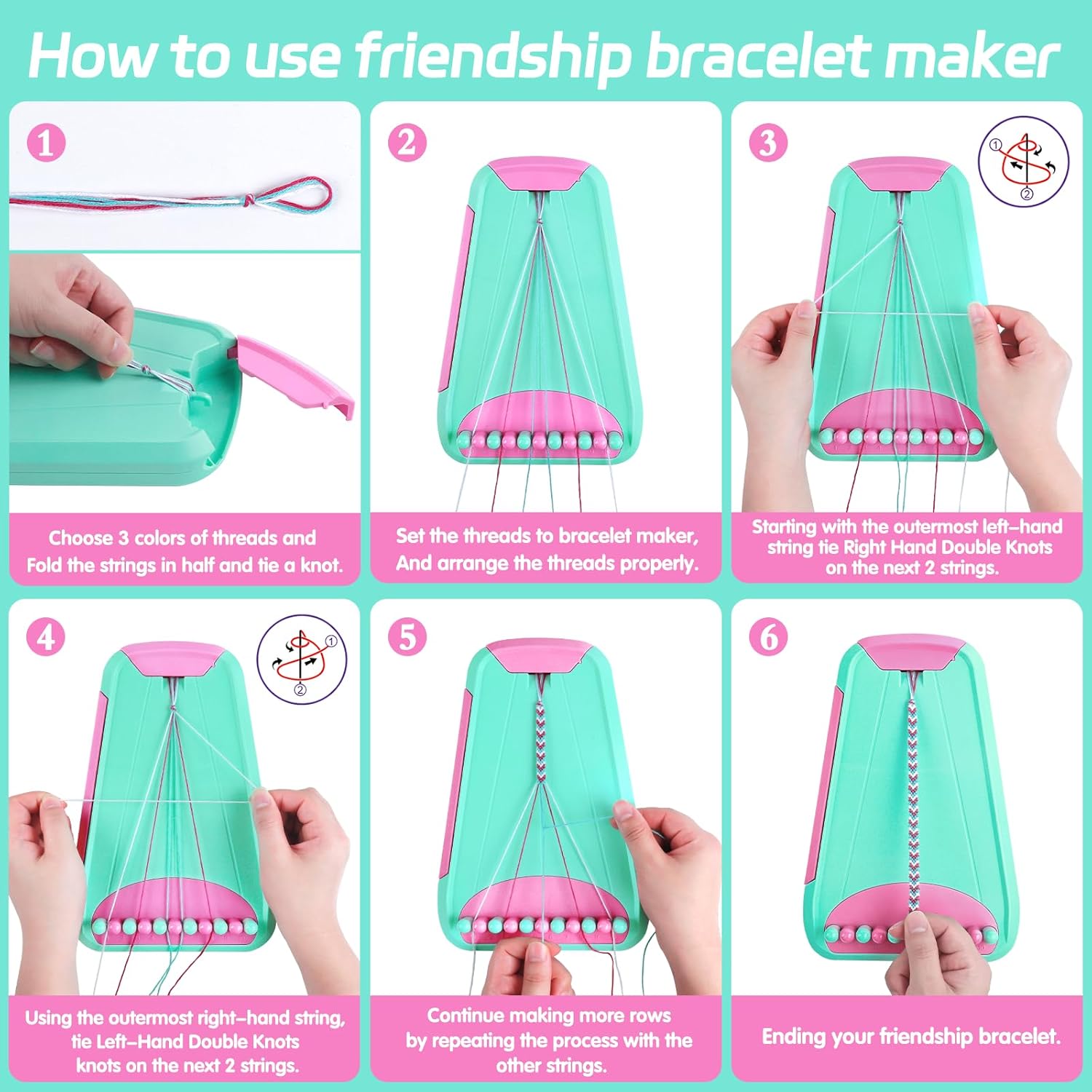 Thumbnail 2 de Kit bracelets d'amitié LightBlue Pink 8–12 ans