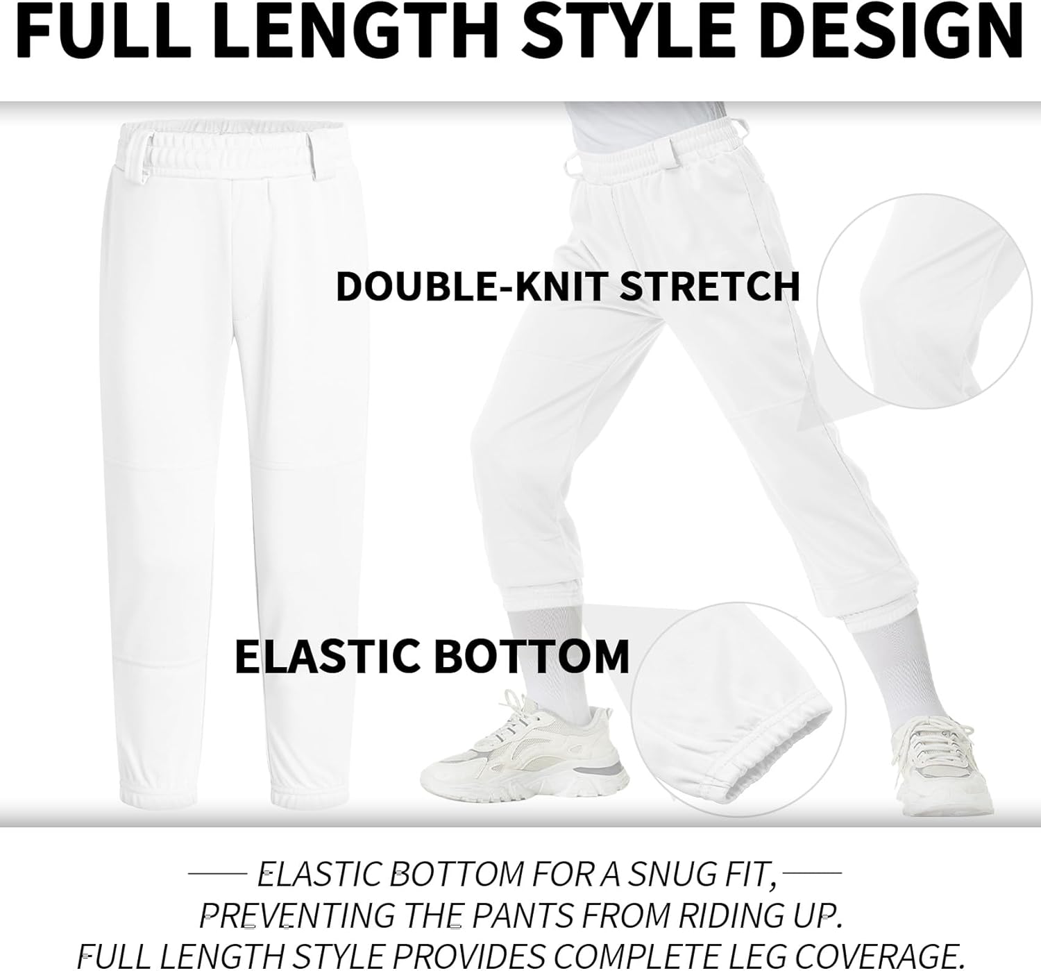 Detalle 2 de QBK Toddler Baseball Pants 2T