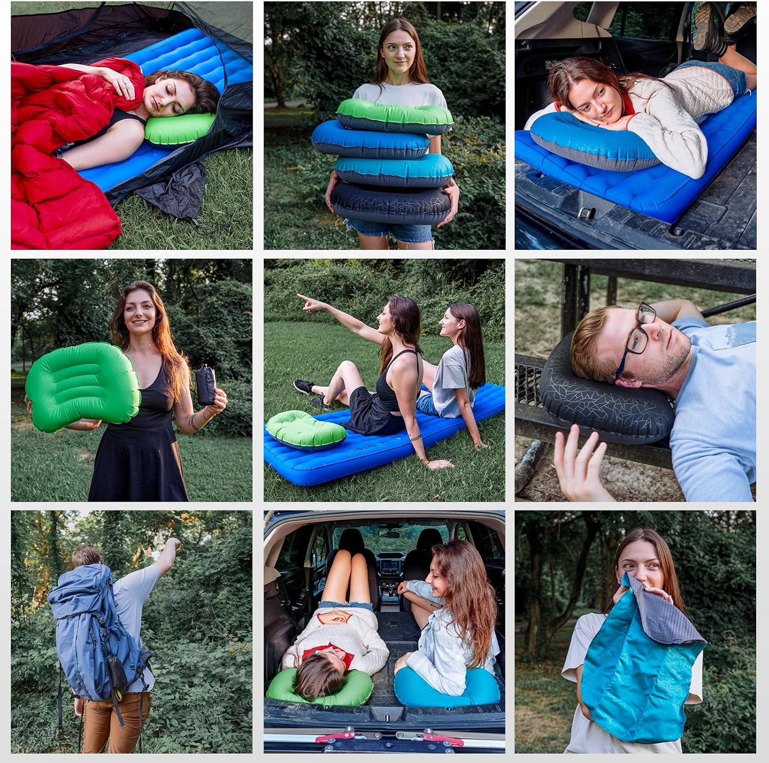 Thumbnail 6 de ATEPA Aufblasbares Kissen – Ultraleichtes, wasserdichtes Reisekissen mit ergonomischer Unterstützung