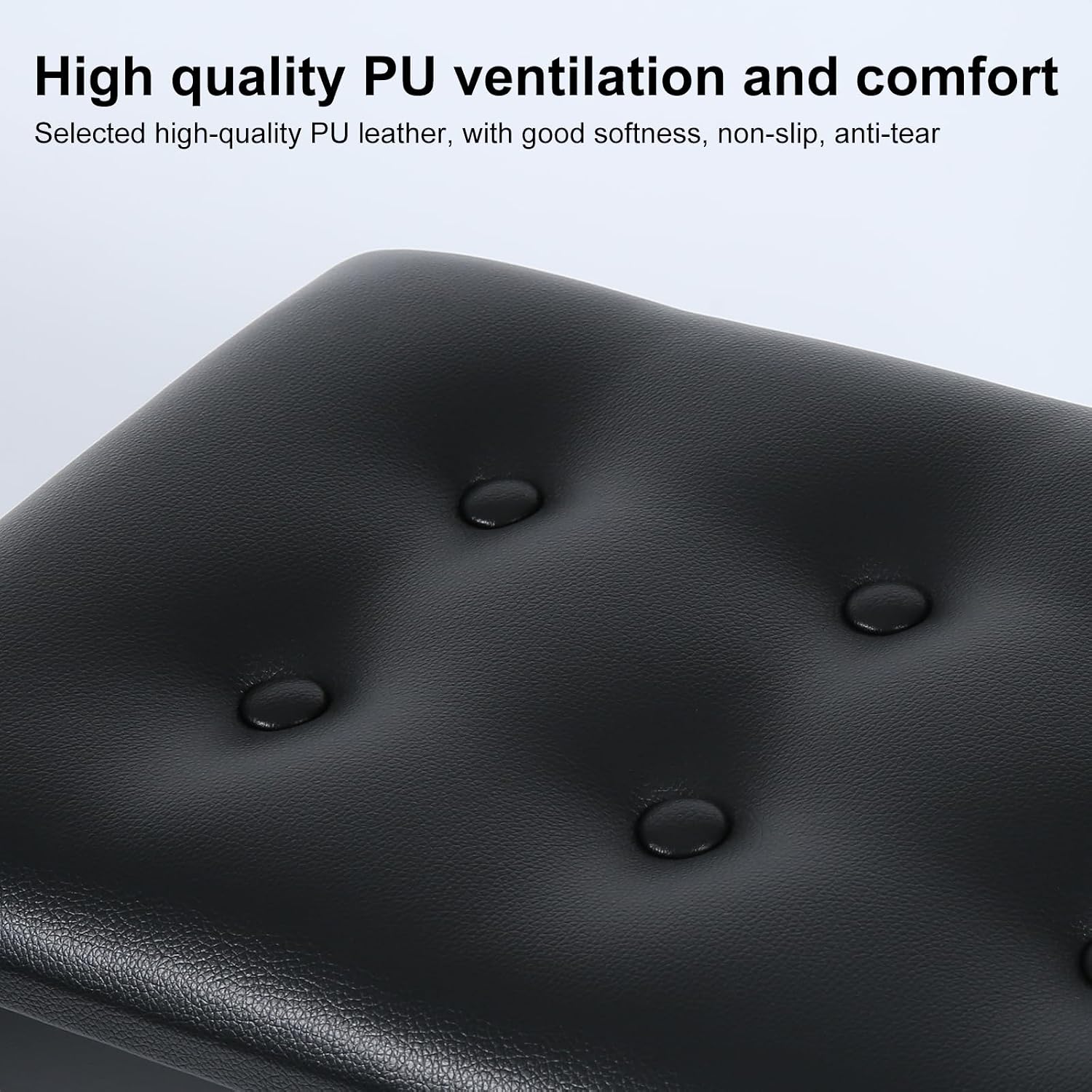 Thumbnail 4 de AODSK UAP-10 Piano Bench, Padded PU Leather Seat, Black Metal Frame