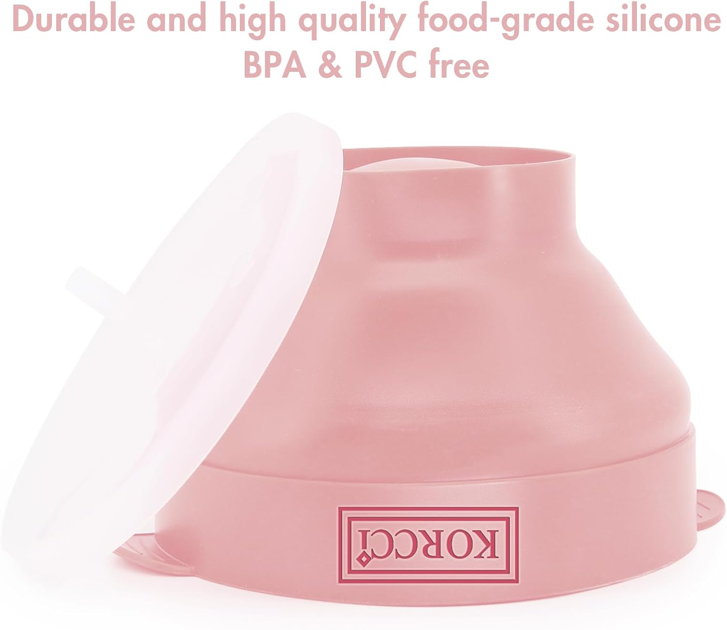 Detalle 2 de Korcci Microwaveable Silicone Popcorn Popper 🍿
