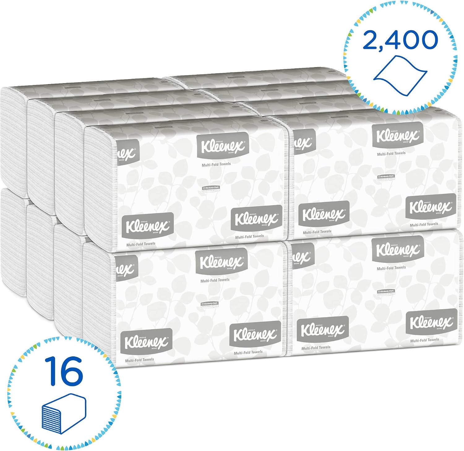 Thumbnail 1 de Kleenex Essuie-Mains Enchevêtrés 2400 feuilles 🧻
