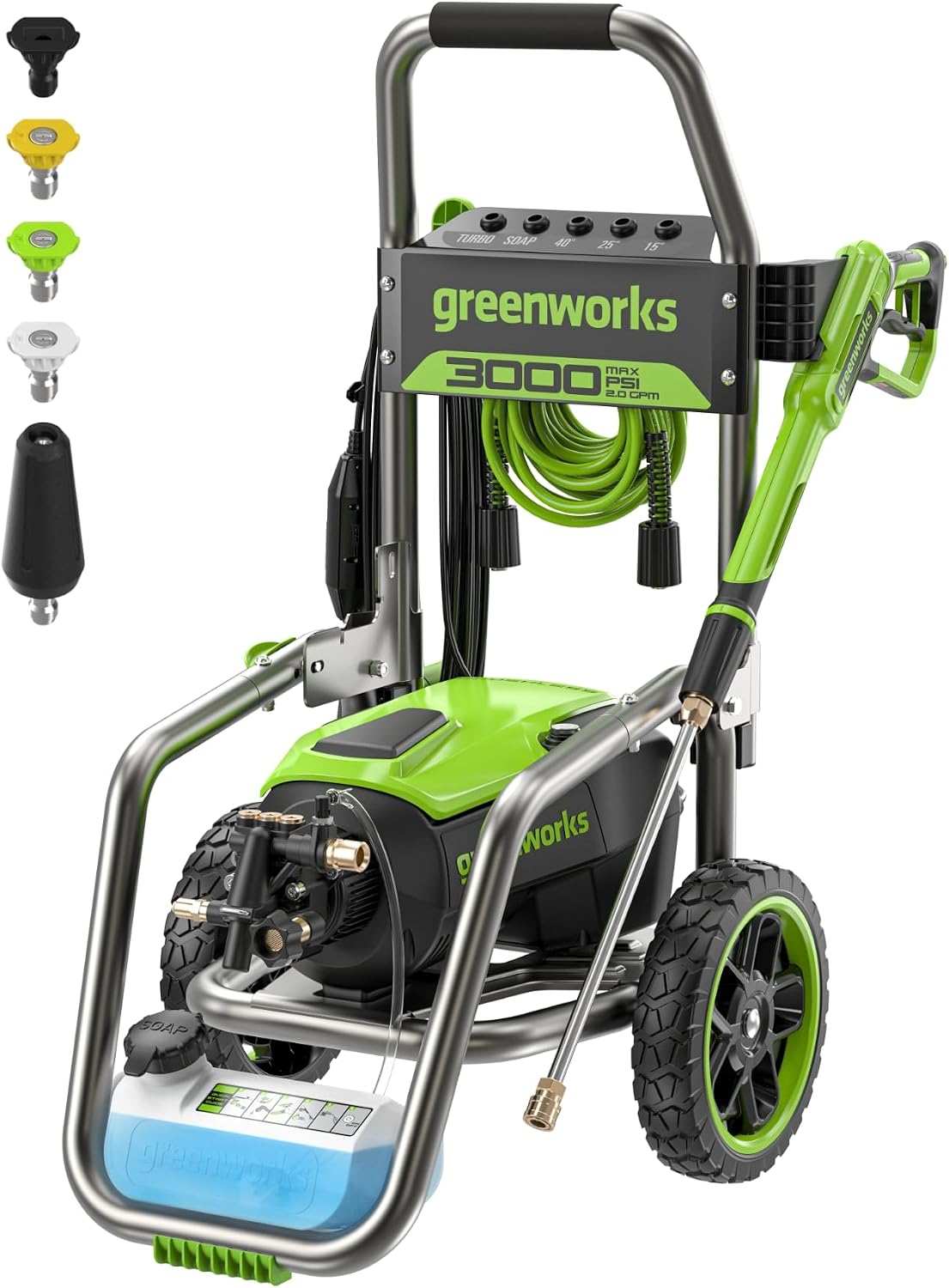 Detalle de Greenworks electric pressure washer 3000 PSI