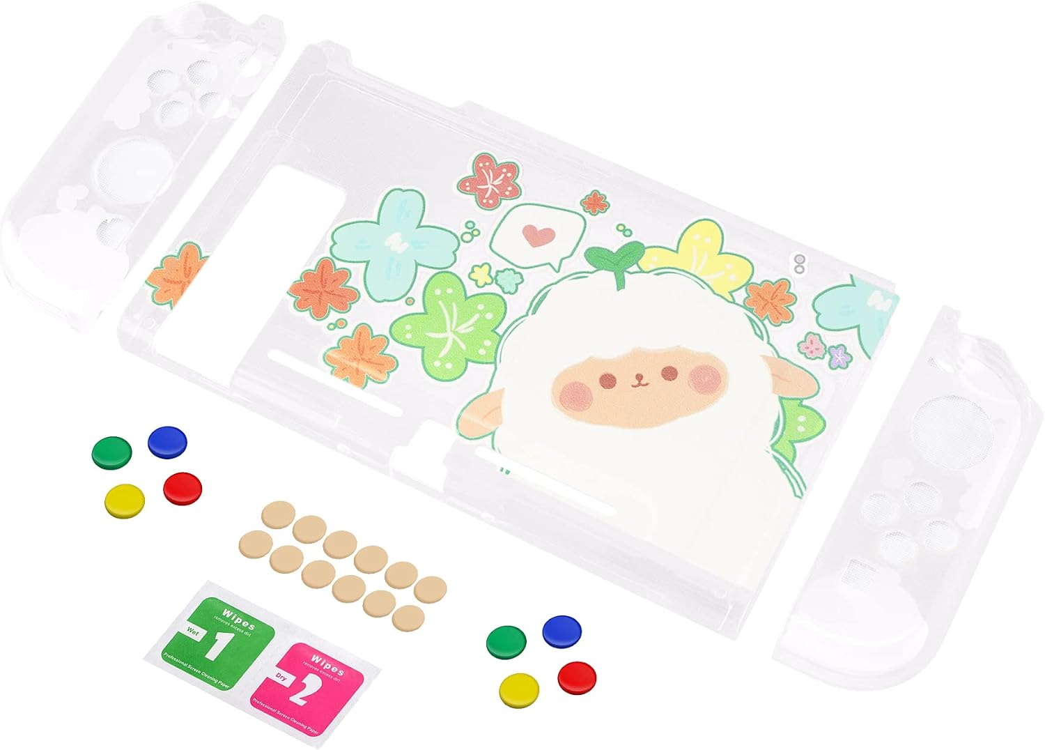 Detalle 2 de playvital Transparent Protective Case for Nintendo Switch