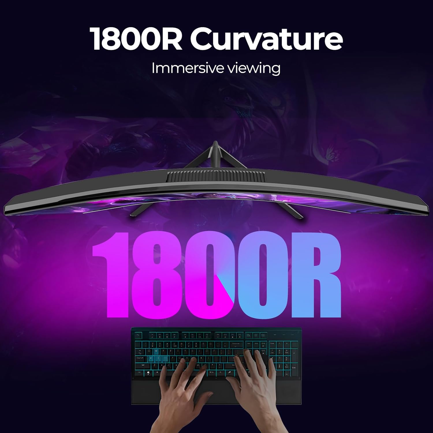 Thumbnail 4 de Gawfolk 32 Inch Curved Gaming Monitor 240Hz